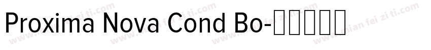Proxima Nova Cond Bo字体转换
